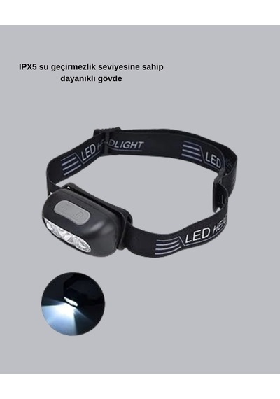 Ceylan Adam Gece Balıkçılığı İçin Ultra Parlak Şarjlı Kafa Lambası 4 Işık Modu + Usb Şarj Çok Renkli