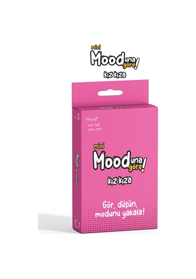 Mooduna Göre Mini - Kız Kıza Arkadaş & Aile İçin Kutu Oyunu Kart Oyunu