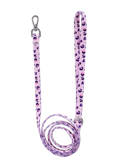 Patterned Recycled Leash Pembe - Pudra
