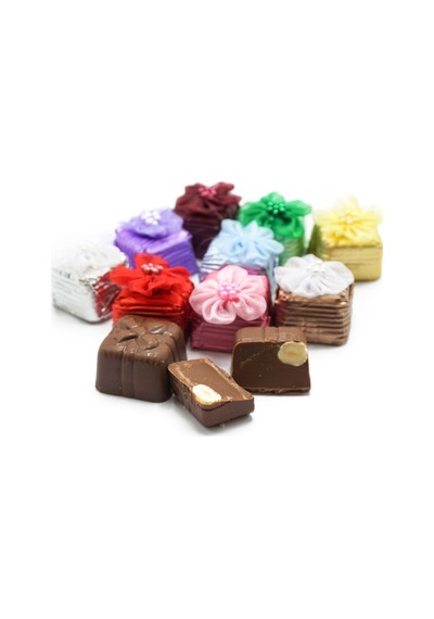 Dökme Çiçek Dekorlu Taş Çikolata Mix (1 Kg)