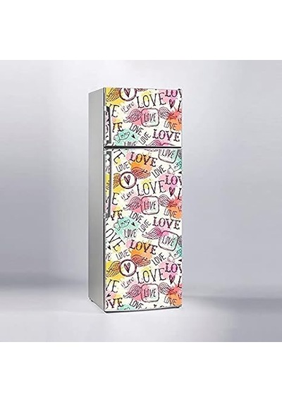 Buzdolabı Sticker Kaplama Dolap Kaplama Etiketi Love Aşk Diğer