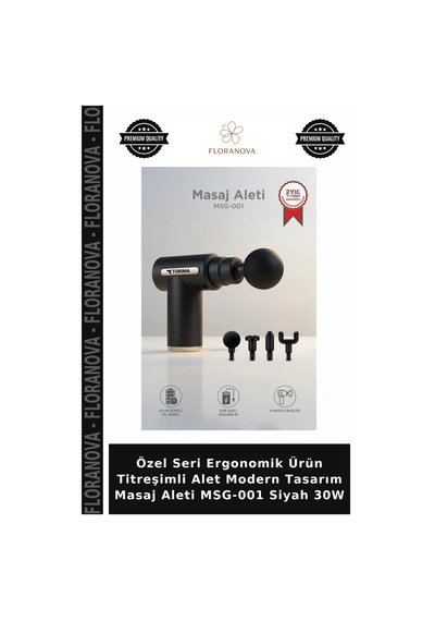Özel Seri Ergonomik Ürün Titreşimli Alet Modern Tasarım Masaj Aleti Msg-001 Siyah 30w