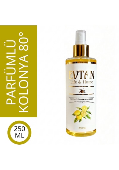 Evtan Life & Home 80 Parfümlü Limon Kolonyası 250 Ml Eau De Cologne Lemon