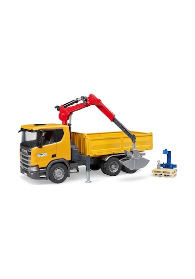 Scania Super 560r Vinçli Şantiye Kamyonu 1:16 Teleskopik Vinçli İş Makinesi