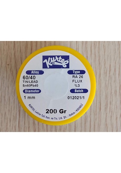 Kurtel 200gr 1mm Sn60/pb40 Lehim Teli