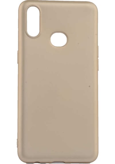 Samsung Uyumlu Galaxy A10s Kılıf Zore Premier Silikon Kapak Gold