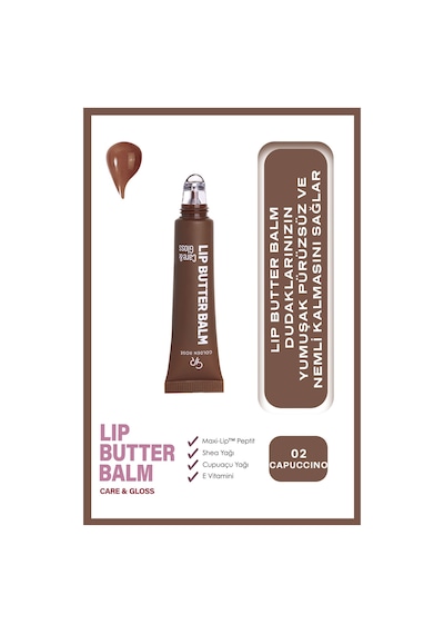 Lip Butter Balm No: 02 Cappuccino - Nemlendirici Ve Parlatıcı Dudak Balmı