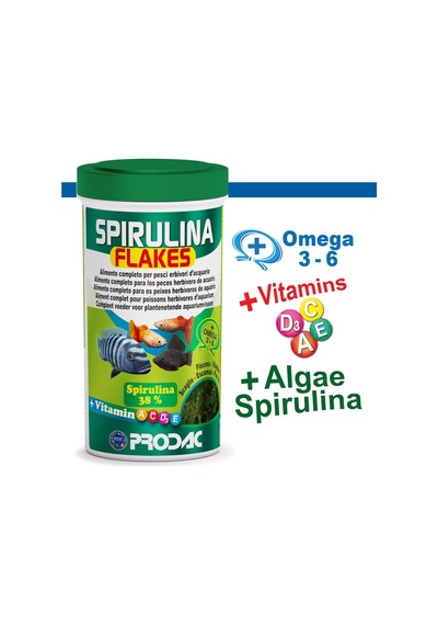Prodac Spirulina Flakes 100ml / 20gr