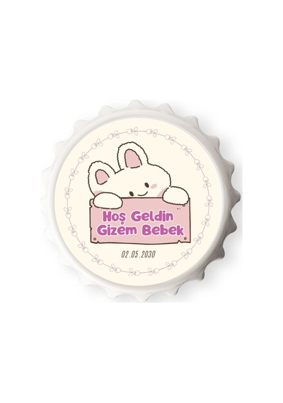Doğum Günü Ve Baby Shower Hediyesi İsimli Metal Magnet Seti 10 Adet