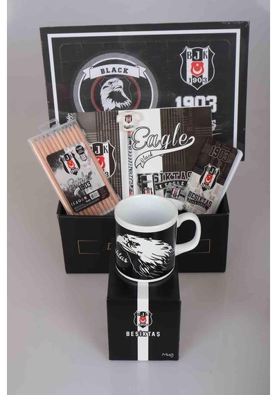 Dekomus İle Özel Kutulu Beşiktaş  "Full" Kırtasiye Seti
