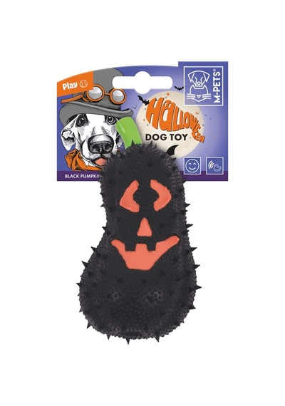 M-pets Halloween Siyah Bal Kabağı Köpek Oyuncağı 7x6.5x14 Cm Siyah
