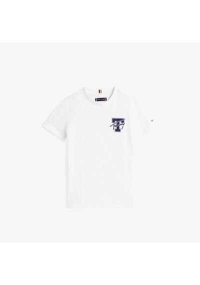 Tommy Hilfiger Varsity Graphic Çocuk Beyaz T-shirt Kb0kb09868 Beyaz
