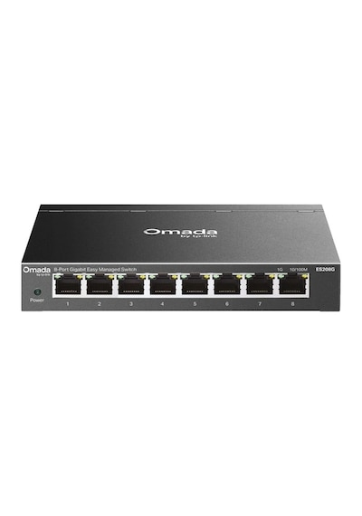 Tp-lınk Omada Es208g 8 Port Gıgabıt Yonetilebilir Metal Kasa Swıtch