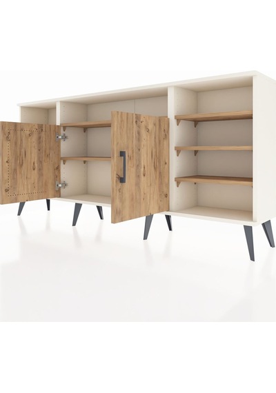 Arges Konsol 8 Raflı 2 Kapaklı 176x30x83 Aytaşı-çam/çam Çam/çam Arges Konsol 8 Raflı 2 Kapaklı 176x30x83 Aytaşı-çam/çam Çam/çam