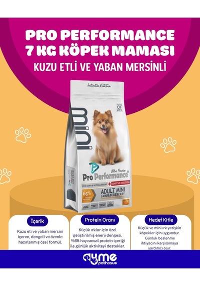 Ultra Premium Hipolaerjenik Kuzu Etli Ve Yaban Mersinli Küçük Irk Yetişkin Köpek Maması 7 Kg