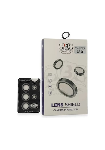 Mey İthalat Samsung Galaxy Uyumlu S24 Ultra Bilvis Titan Kamera Lens - Titan Gri Renkli
