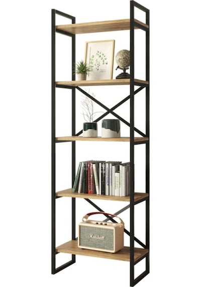 Atlantis 175cm Metal Kitaplık 5 Raflı Atl3-a Atlantik Çam Atlantis 175cm Metal Kitaplık 5 Raflı Atl3-a Atlantik Çam
