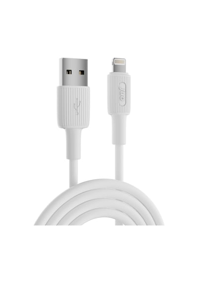 Juo JCBS111-W 12w 2.4a Usb-a To Lightning iPhone Apple Uyumlu iPad  Silikon Hızlı Şarj Ve Data Kablosu Beyaz 1 Metre