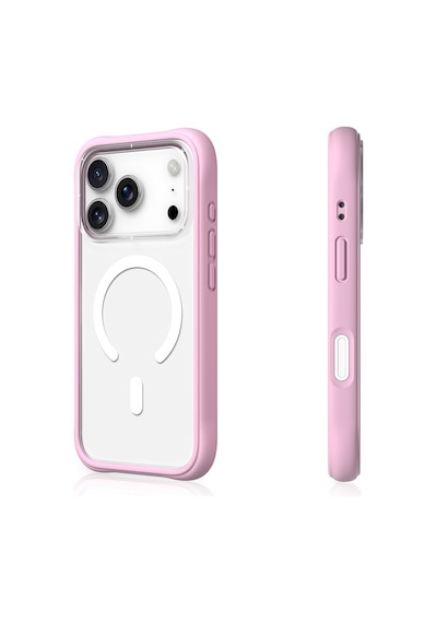 Apple Uyumlu iPhone 17 Pro Max  Kılıf M-safe Şarj Özellikli Airbagli Youngkit Dynamic 2 Serisi Kapak Pembe Pembe
