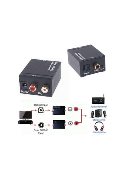 Ses Çevirici Anolog To Dıgıtal Ses Çevirici- Rca To Coaxial