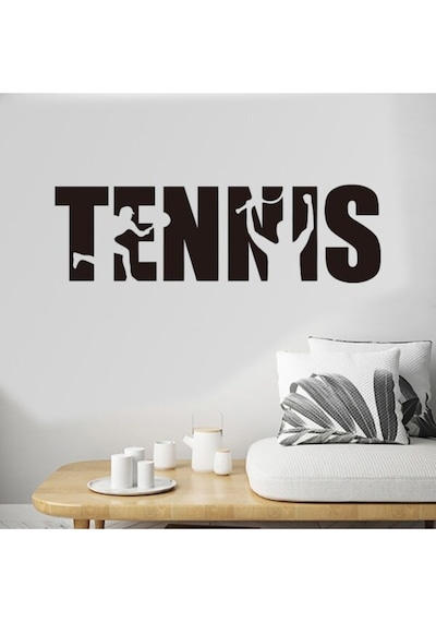 1 Parça Duvar Sticker Yaratıcı Ingilizce Tenis Yatak Odası Spor Salonu Duvar Çıkartması
