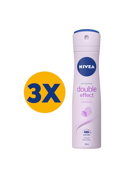 Nivea Double Effect Mor Düşler Kadın Sprey Deodorant 3 x 150 ML
