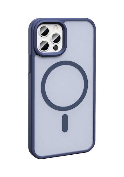 Zore İphone 12 Pro Kılıf Magsafe Şarj Özellikli Mat Arka Yüzey Nvth Sio Kapak-siyah