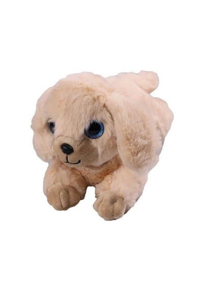 Havlayan Yatan Peluş Köpek 25 Cm Oyuncak Çok Renkli