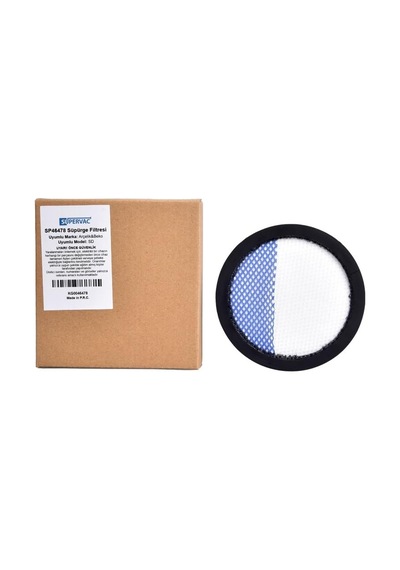 Supervac Arçelik Sd 3061, Sd 3341 / Beko Sd 2341 / Altus Vcp 3930 İle Uyumlu Şarjlı Dik Süpürge Motor Giriş Filtresi Sku: Zeus8690010231536