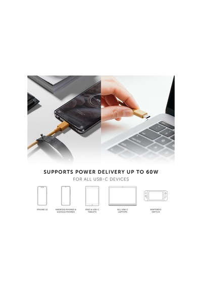 Type-c Kemer Kablosu - Usb-c 1,2 M Ultra Güçlü Şarj Kablosu İphone 16, 16 Plus, 16 Pro, İpad Pro, İpad Air, Samsung S23, Flip 5, Fold 5 Zebra İle Uyumlu