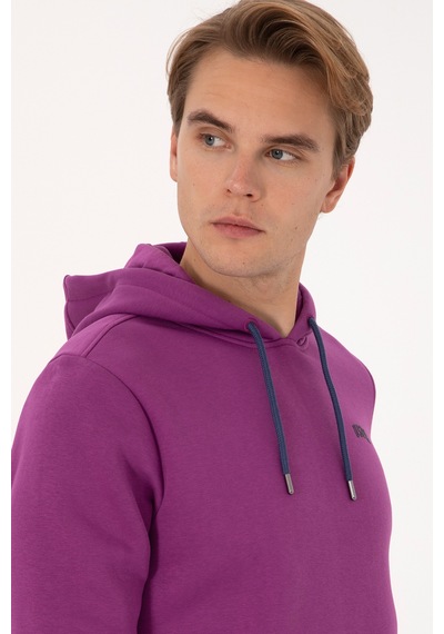 U.s. Polo Assn. Erkek Menekşe Sweatshirt 50295176-vr037 Menekse