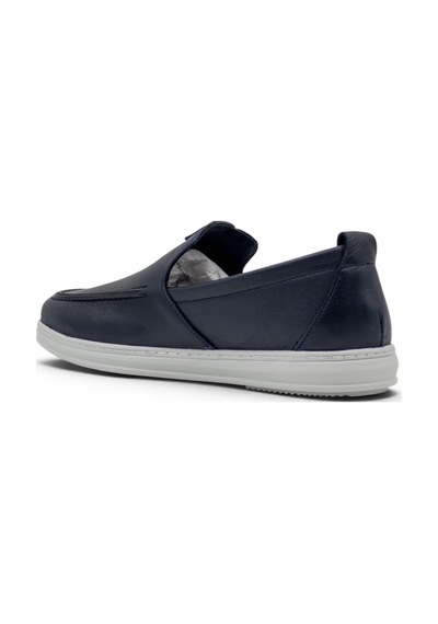 Voyager 5606 Erkek Hakiki Deri Casual Ayakkabı Lacivert