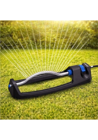 Hyundai 5880 Salınımlı Çim Sulama Fıskiyesi 17 Delik Pirinç Nozul Bahçe Sprinkler