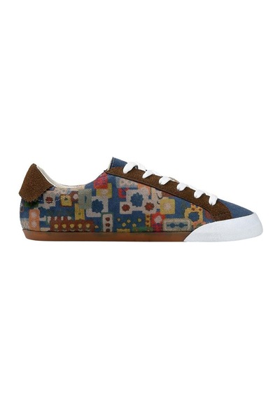 Kadın Vegan Deri Çok Renkli Sneakers - Anatolian Patterns Tasarım