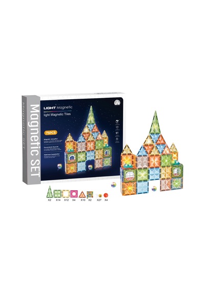 Magnetic Tiles Star Diamond Light Version 75 Parça / Ch1228