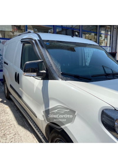 Fiat Doblo D3 D4 2009-2022 Uyumlu Batman Yarasa Ayna Kapağı Piano Black Abs Plastik 00 Şüscaroto Aksesuar