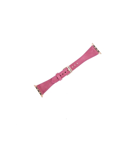 Bouletta Apple Uyumlu  Watch Deri Kordon 38-40-41 MM Slim Pembe