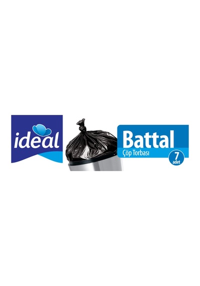 İdeal Battal Boy Çöp Poşeti 7'li 70x95 Cm, Sızdırmaz Yırtılmaz Ba