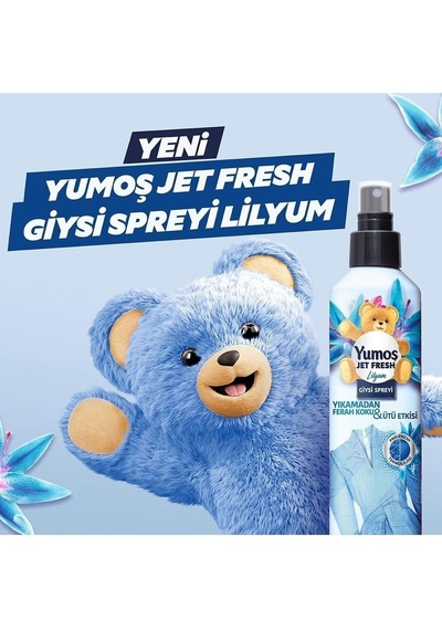 Yumoş Jet Fresh Giysi Spreyi Lilyum 6 x 200 ML