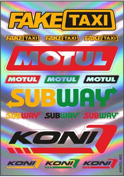 A5 Hologram Sticker 072 Tek Paket Çoklu Sticker