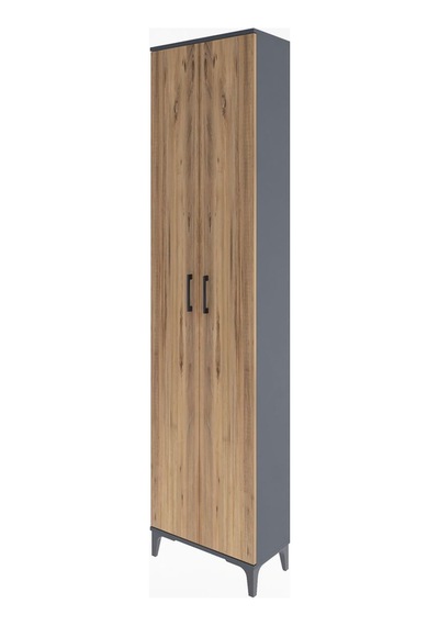 Arges Dolap 4 Raflı 2 Kapaklı 60x30x243 Antrasit-çam Antrasit