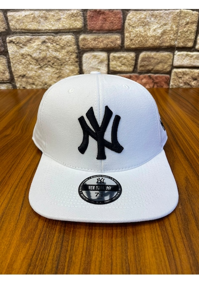 Hamze Ny New York Nakış Hip-hop Snapback Rapper Basket Beyzbol Şapka Cap Beyaz