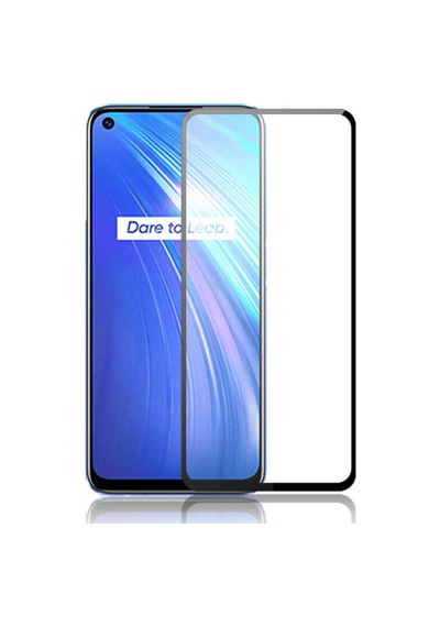 Realme 6 Zore Kenarları Kırılmaya Dayanıklı Cam Ekran Koruyucu
