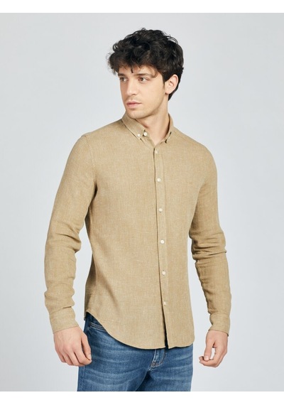 LOFT Regular Fit Erkek Gömlek U.kol Lf2027070 Q1.v1 Bej