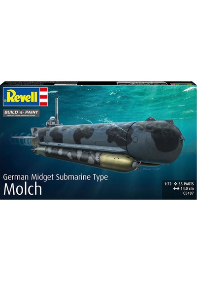 Revell Maket Model Kit Gemi German Midget Submarine Type Molch 5187