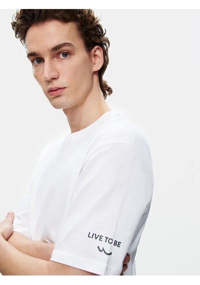 Ltb Naroba Erkek T-shirt - Beyaz