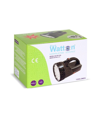 Watton Wt-239 1200 Lümen 25 Ledli El Fener Siyah