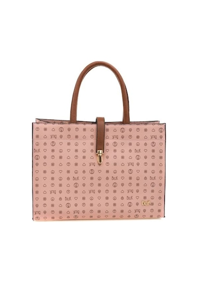 Bilik Deri Monogram Pembe/taba Kadın Omuz Çantası Sym 517-mn 001