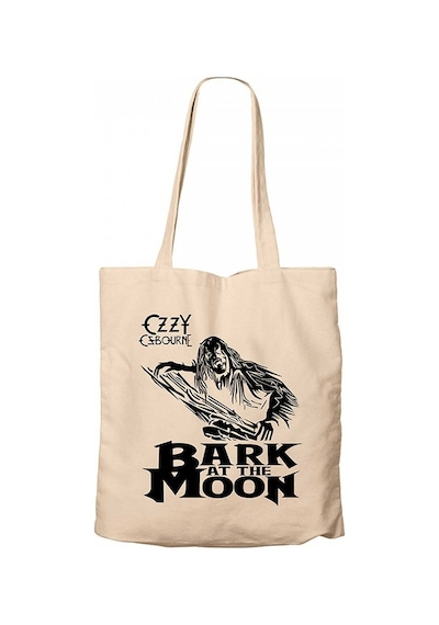 Ozzy Osbounre Bark At The Moon Krem Kanvas Bez Çanta Krem