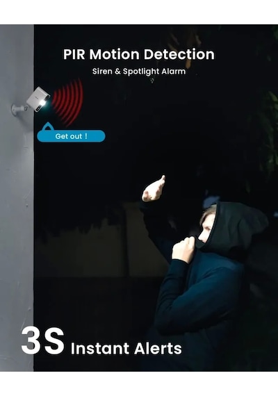 İegeek Kablosuz Pille Çalışan Wifi Güvenlik Kamerası